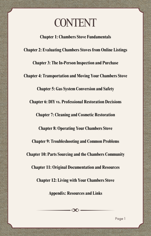 The Complete Guide to Chambers Stoves
